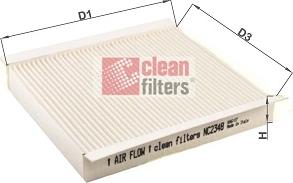 Clean Filters NC2348 - Filter, interior air autospares.lv