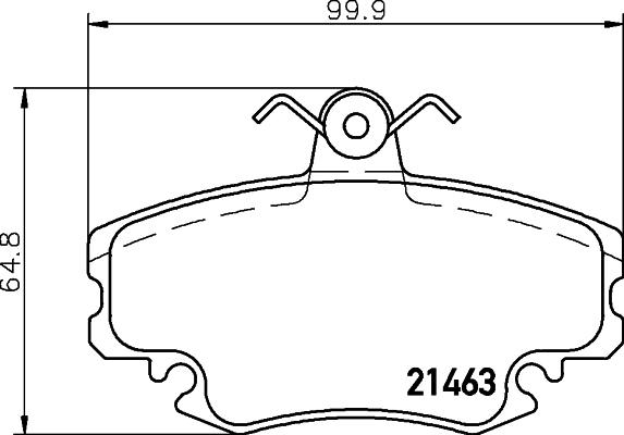 Cobreq N-443 - Brake Pad Set, disc brake autospares.lv