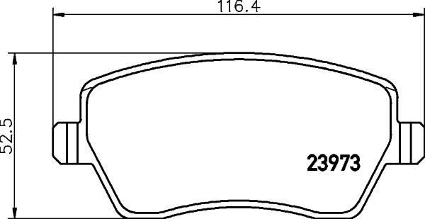 Cobreq N-456 - Brake Pad Set, disc brake autospares.lv