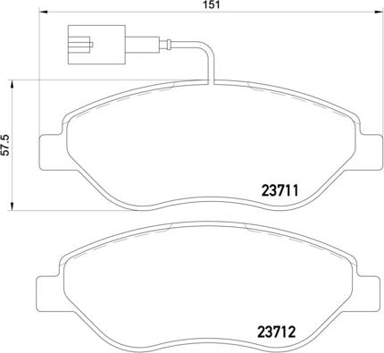 Cobreq N-592 - Brake Pad Set, disc brake autospares.lv