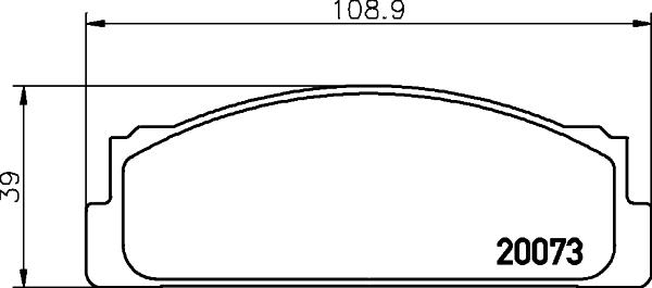 Cobreq N-551 - Brake Pad Set, disc brake autospares.lv