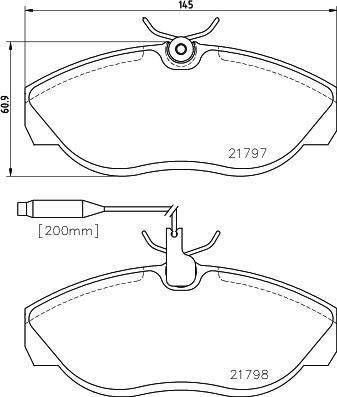 Cobreq N-553 - Brake Pad Set, disc brake autospares.lv