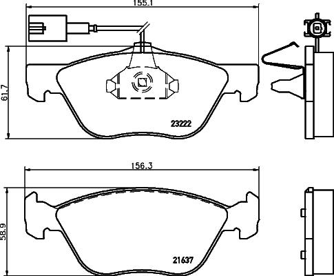 Cobreq N-539 - Brake Pad Set, disc brake autospares.lv