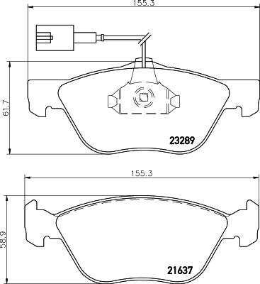 Cobreq N-534 - Brake Pad Set, disc brake autospares.lv