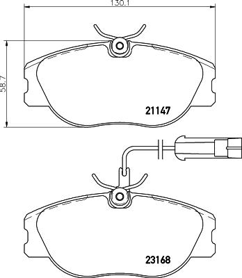 Cobreq N-607 - Brake Pad Set, disc brake autospares.lv