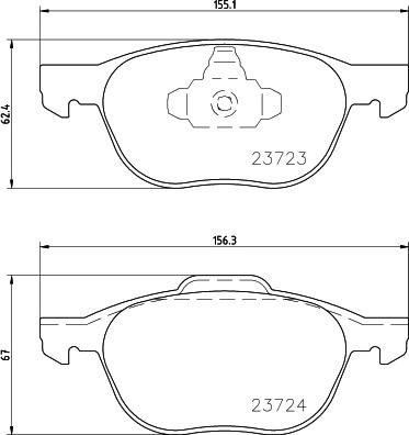 Cobreq N-192 - Brake Pad Set, disc brake autospares.lv