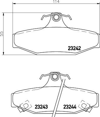 Cobreq N-1497 - Brake Pad Set, disc brake autospares.lv