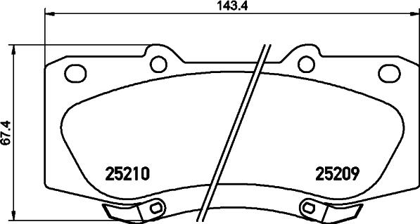 Cobreq N-1447 - Brake Pad Set, disc brake autospares.lv