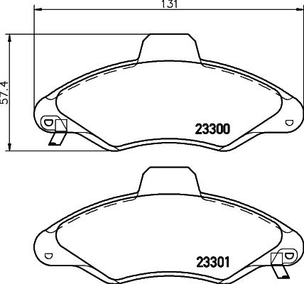 Cobreq N-144 - Brake Pad Set, disc brake autospares.lv