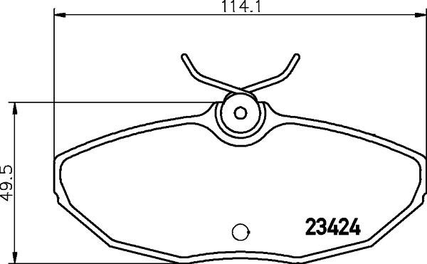 Cobreq N-1450 - Brake Pad Set, disc brake autospares.lv