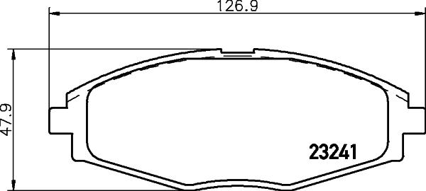 Cobreq N-1464 - Brake Pad Set, disc brake autospares.lv