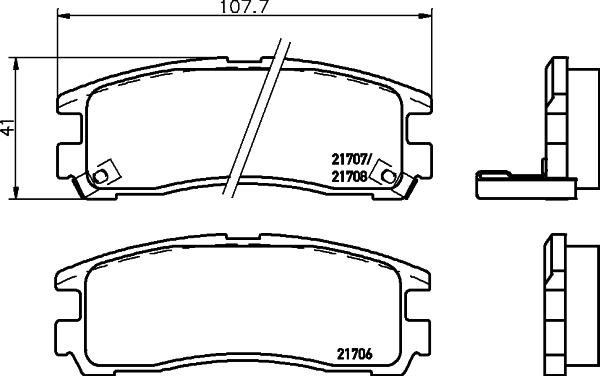 Cobreq N-1487 - Brake Pad Set, disc brake autospares.lv