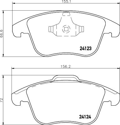 Cobreq N-1472 - Brake Pad Set, disc brake autospares.lv