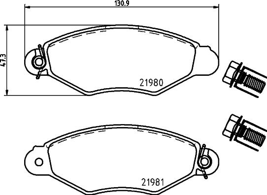 Cobreq N-1156 - Brake Pad Set, disc brake autospares.lv