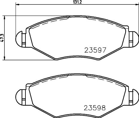 Cobreq N-1158 - Brake Pad Set, disc brake autospares.lv