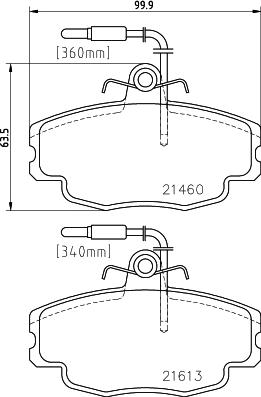 Cobreq N-1153 - Brake Pad Set, disc brake autospares.lv