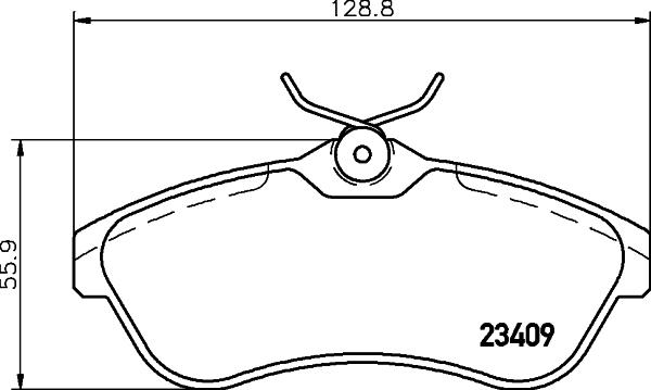 Cobreq N-1164 - Brake Pad Set, disc brake autospares.lv