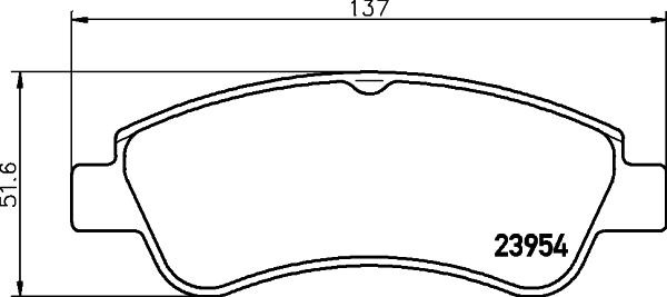 Cobreq N-1166 - Brake Pad Set, disc brake autospares.lv