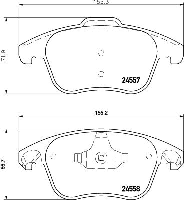 Cobreq N-1186 - Brake Pad Set, disc brake autospares.lv