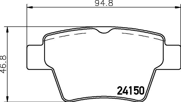 Cobreq N-1188 - Brake Pad Set, disc brake autospares.lv