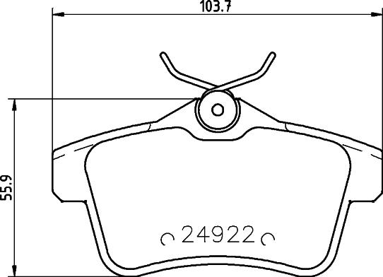 Cobreq N-1183 - Brake Pad Set, disc brake autospares.lv