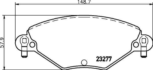 Cobreq N-1174 - Brake Pad Set, disc brake autospares.lv