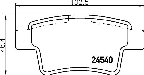 Cobreq N-1178 - Brake Pad Set, disc brake autospares.lv