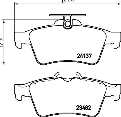 Cobreq N-187 - Brake Pad Set, disc brake autospares.lv