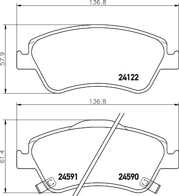 Cobreq N-1366 - Brake Pad Set, disc brake autospares.lv