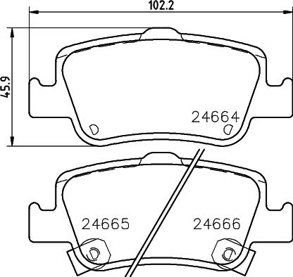 Cobreq N-1368 - Brake Pad Set, disc brake autospares.lv