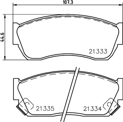 Cobreq N-1306 - Brake Pad Set, disc brake autospares.lv