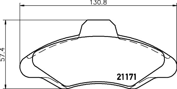 Cobreq N-130 - Brake Pad Set, disc brake autospares.lv