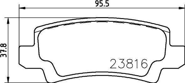 Cobreq N-1334 - Brake Pad Set, disc brake autospares.lv