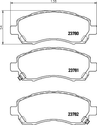 Cobreq N-1336 - Brake Pad Set, disc brake autospares.lv