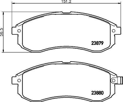 Cobreq N-1337 - Brake Pad Set, disc brake autospares.lv