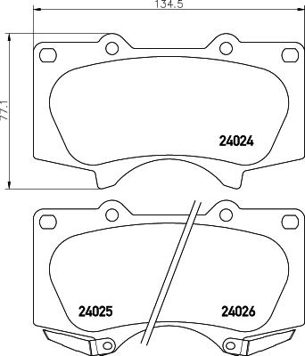 Cobreq N-1375 - Brake Pad Set, disc brake autospares.lv