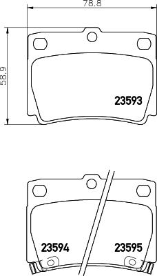 Cobreq N-1295 - Brake Pad Set, disc brake autospares.lv