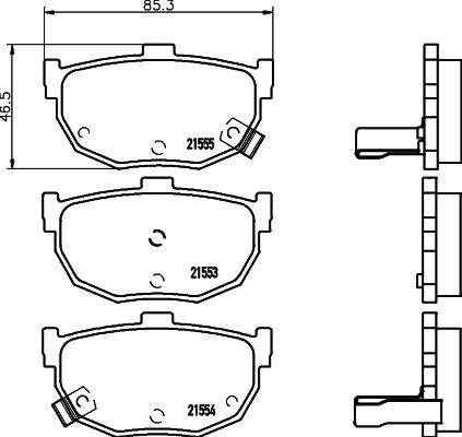 Cobreq N-1249 - Brake Pad Set, disc brake autospares.lv