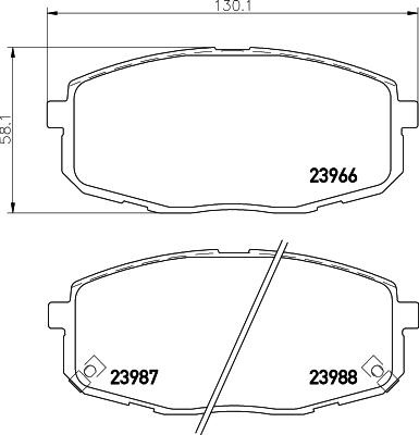 Cobreq N-1247 - Brake Pad Set, disc brake autospares.lv