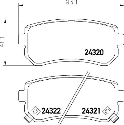 Cobreq N-1259 - Brake Pad Set, disc brake autospares.lv