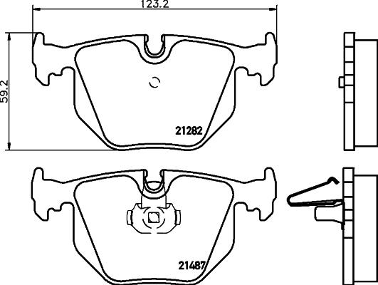 Cobreq N-1262 - Brake Pad Set, disc brake autospares.lv