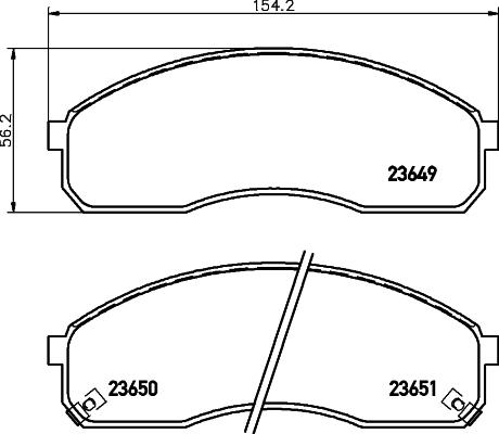 Cobreq N-1204P - Brake Pad Set, disc brake autospares.lv