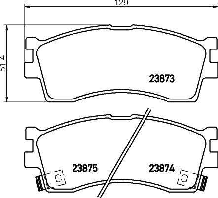 Cobreq N-1228 - Brake Pad Set, disc brake autospares.lv