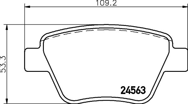 Cobreq N-1742 - Brake Pad Set, disc brake autospares.lv