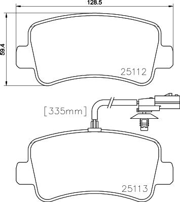 Cobreq N-1747 - Brake Pad Set, disc brake autospares.lv