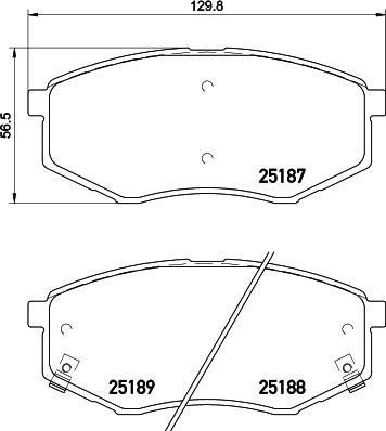 Ferodo HQF2284AC - Brake Pad Set, disc brake autospares.lv