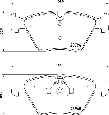 Cobreq N-1716 - Brake Pad Set, disc brake autospares.lv