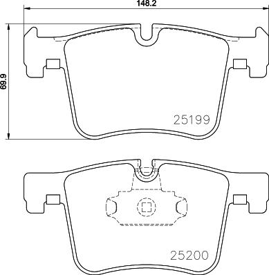 Cobreq N-1728 - Brake Pad Set, disc brake autospares.lv