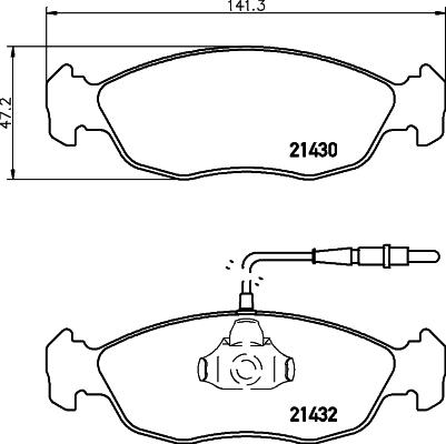 Cobreq N-897 - Brake Pad Set, disc brake autospares.lv