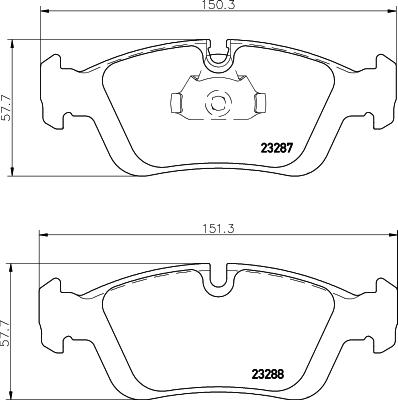 Cobreq N-859 - Brake Pad Set, disc brake autospares.lv